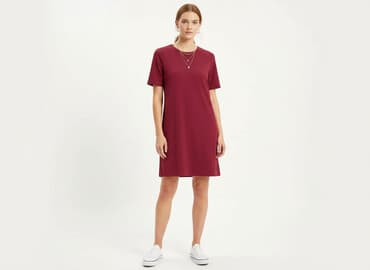 piękne czerwone sukienki na wesele: Stradivarius, Sukienka damska, rozmiar L — 6