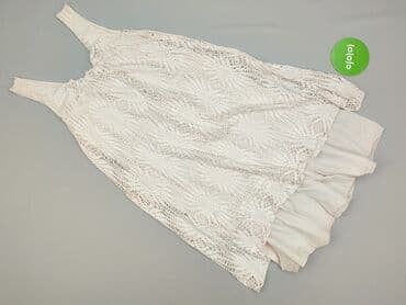 sukienka ecru na wesele: Sukienka damska, rozmiar One size — 2