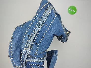 denim kurtka: Denim, Kurtka jeansowa damska, rozmiar 6XL — 4