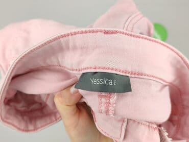 różowe szorty jeansowe damskie: Yessica, Spodnie 3/4 damskie, rozmiar S — 4