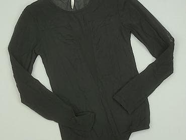 czarne bluzki basic: Pieces, Body damskie, rozmiar S — 1