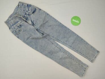 c a spodnie damskie z wysokim stanem: Jeansy damskie, rozmiar L — 2