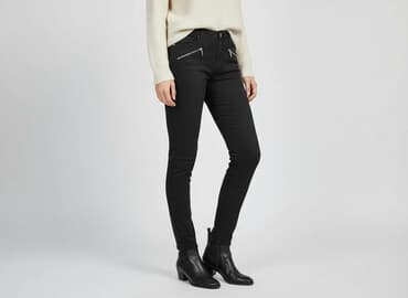 czarne skinny jeans: Jeansy damskie, rozmiar M — 6