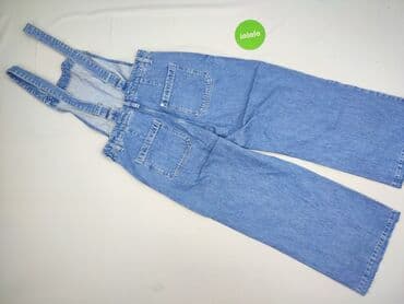 jeansy plus size wysoki stan: H&M, Ogrodniczki damskie, rozmiar M — 3