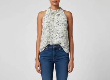 hm bluzki z krótkim rękawem: H&M, Bluzka damska, rozmiar M — 7