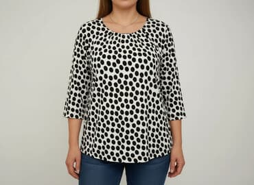 bluzki z baskinką duże rozmiary: Bluzka damska, rozmiar 2XL — 5