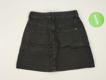 spódnice czarne jeansowe: Bershka, Spódnica damska, rozmiar XS — 3