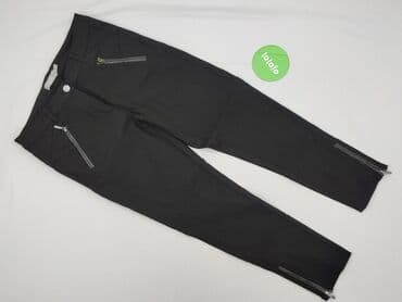 czarne spodnie z wysokim stanem reserved: Fransa, Spodnie materiałowe damskie, M — 2