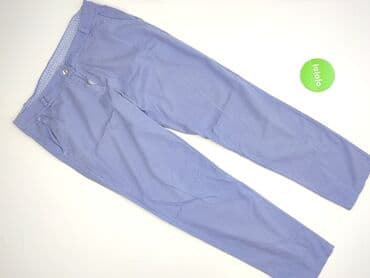 Women: Material trousers for women, size XL (EU 42) — 2