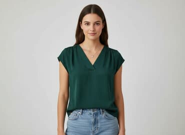 zielone bluzki hm: H&M, Bluzka damska, rozmiar S — 7