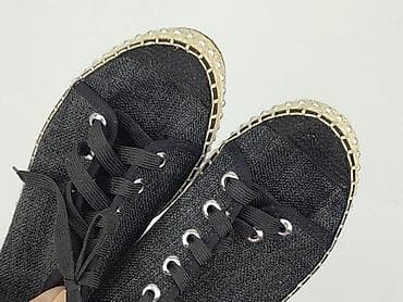 befado: Damskie espadryle DeeZee, rozmiar 38. - Kolor: czarny - Cholewka — 5