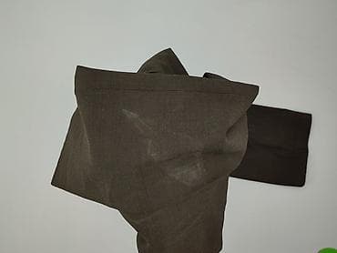 ciuchy uzywane: Męskie spodnie garniturowe - Kolor: ciemny brąz/khaki - Krój — 5