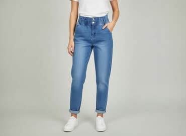 baggy jeans damskie bershka: Beloved, Jeansy damskie, rozmiar S — 7
