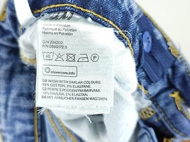 cropped blue jeans: H&M, Jeansy damskie, rozmiar XL — 5