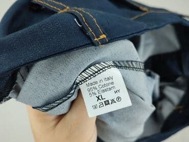 brazowe spodnie woskowane: Spodnie 3/4 damskie, XL — 4