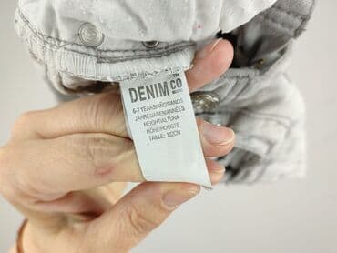 spodnie piżamowe hm: Jeans, DenimCo, 7 years, 116/122, condition - Very good — 5