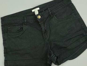hm krótkie spodenki czarne: H&M, Szorty damskie, rozmiar L — 1