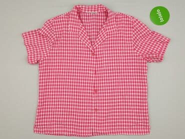 koszula satynowa rozowa: Koszula damska, rozmiar 4XL — 2