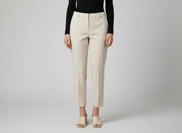 długie spodnie damskie dla wysokich: Spodnie materiałowe damskie, rozmiar M — 5