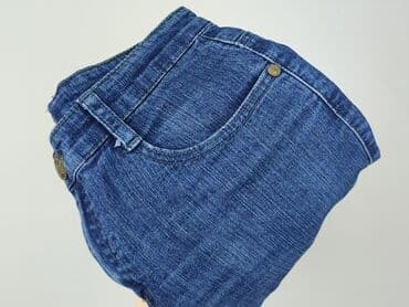 cropped blue jeans: Spodnie 3/4 damskie, rozmiar L — 5