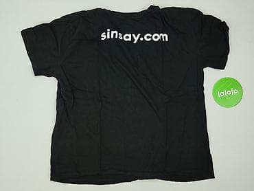 koszulka basic oversize: Sinsay, Koszulka dla mężczyzn, rozmiar L — 3