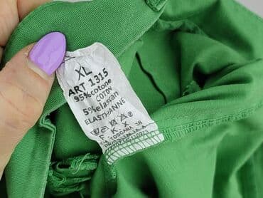 woskowane legginsy z wysokim stanem zara: Material trousers for women, size XL (EU 42) — 4