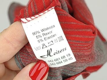 obcisła sukienka czerwona: T-shirt damski, rozmiar L — 5
