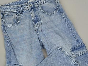 kurtki hh: Spodnie jeansowe, H&M, 13 lat, 158, stan - Bardzo dobry — 1