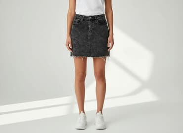 fb sister jeans mom fit: FB Sister, Spódnica damska, rozmiar S — 7