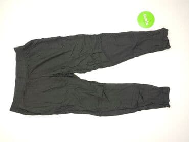 hm joggery damskie: H&M, Material trousers for women, size L (EU 40) — 2