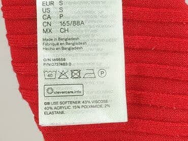obcisła sukienka czerwona: H&M, Top damski, rozmiar S — 5