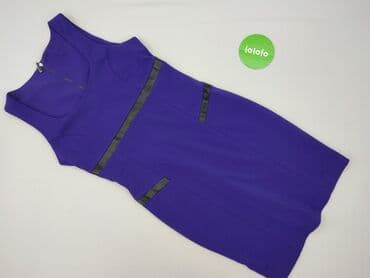 fioletowa sukienka z długim rękawem: Sukienka damska, rozmiar S — 2