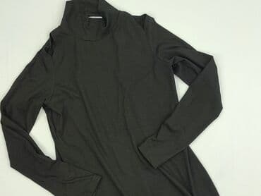 czarna sukienka dzianinowa z golfem: Sukienka damska, rozmiar M — 1