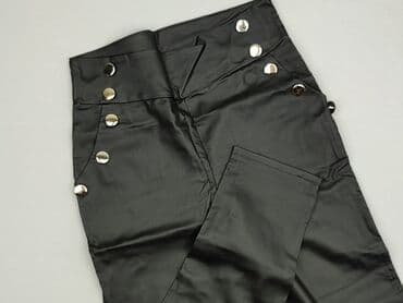 c a spodnie damskie z wysokim stanem: Spodnie materiałowe damskie, rozmiar S — 2