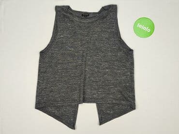 top z piórami czarny: River Island, Top damski, S — 2