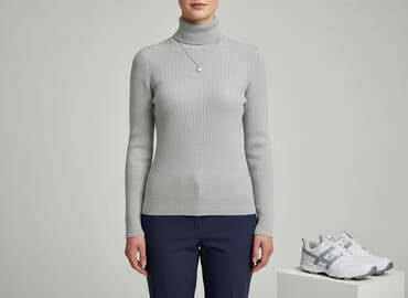 poliamid w swetrze: Golf damski, rozmiar M — 7