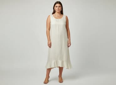 lniane sukienki dla puszystych: Sukienka damska, rozmiar 3XL — 1