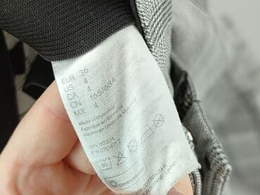 szare szerokie jeansy: H&M, Spodnie materiałowe damskie, rozmiar S — 4