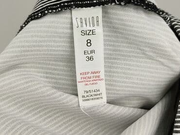 czarne legginsy prążkowane: Savida, Legginsy rozmiar S — 6