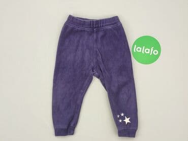 czarne spodnie woskowane: Sweatpants, Lupilu, 9-12 months, condition - Good — 2