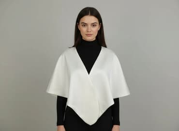 satynowy top pod marynarkę: Narzutka damska, rozmiar One size — 5