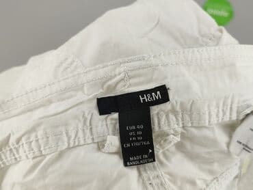 jeansy damskie podarte: H&M, Spodnie materiałowe damskie, rozmiar L — 4