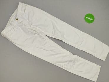 biale szerokie jeansy: Jeansy damskie, rozmiar M — 2