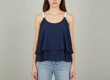 mohito marynarka niebieska: Bluzka damska, rozmiar S — 7