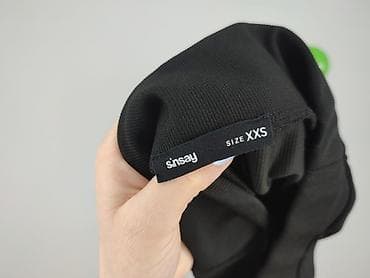 black squad buty: Sinsay, Spodnie materiałowe damskie, rozmiar 2XS — 4