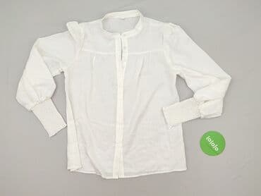 biała bluzka ze stójką damska: Bluzka damska, rozmiar M — 2