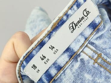 luźne szorty jeans damskie: Denim Co, Szorty damskie, rozmiar 3XL — 4