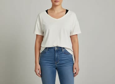 bluzki z dekoltem v na plecach: Ladies, T-shirt damski, rozmiar XL — 1