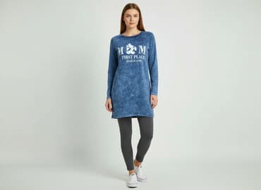 bluzka z dlugim rekawem czarna: Tunika damska, rozmiar S — 5