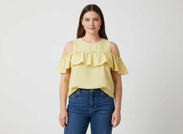 żółta bluzka reserved: Women's blouse, size XL — 1